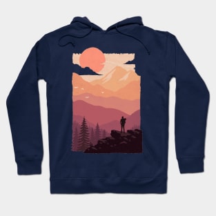 Sun Rises Over The Big Mountain - Wanderlust Hoodie